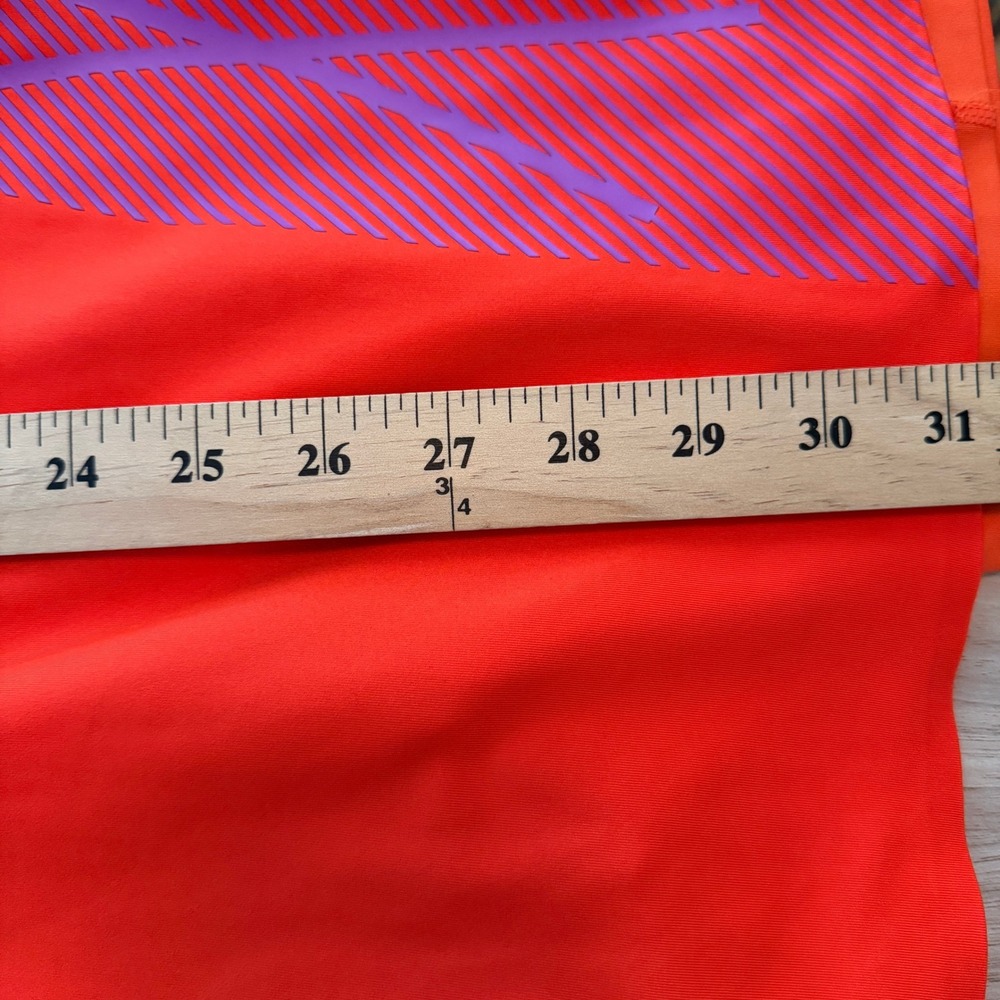 Adidas Stella McCartney Truepace Mini Dress Athletic Medium Orange Vibrant Fun - Picture 8 of 11